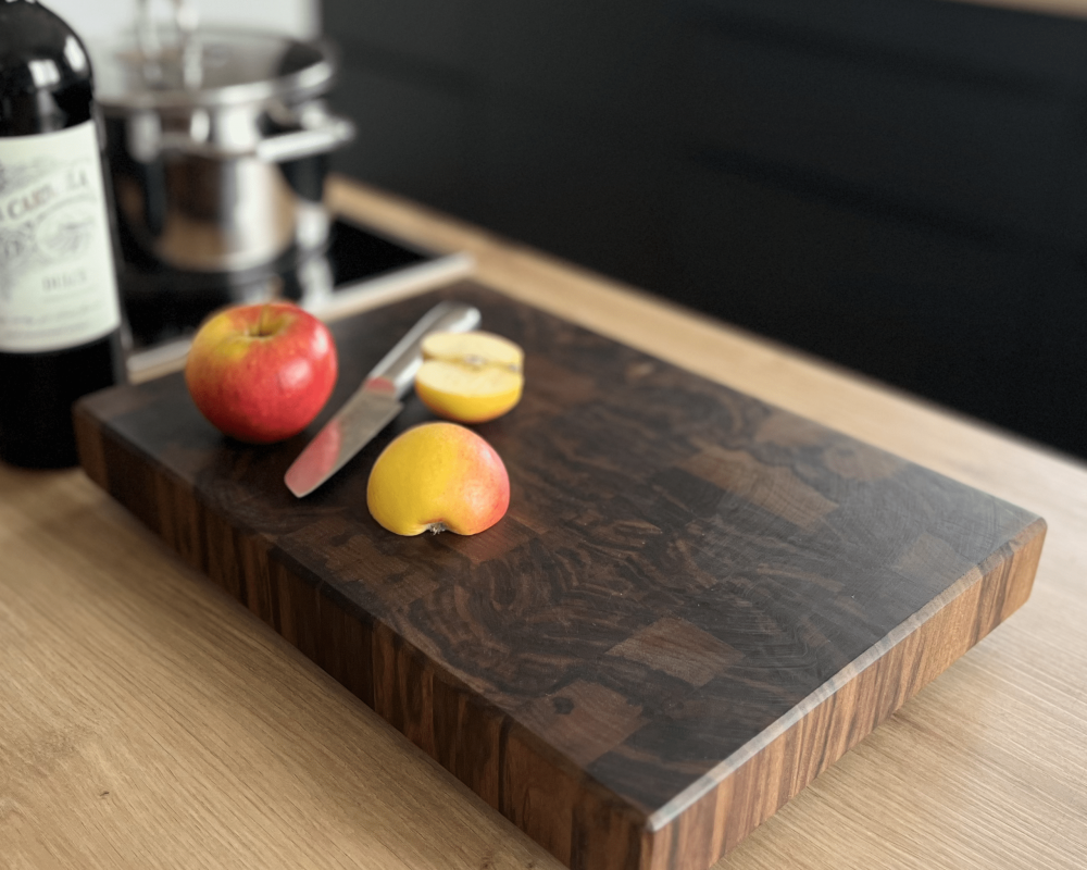 Stirnholz-Schneidebrett für Deine Küche zum Kochen und Schneiden